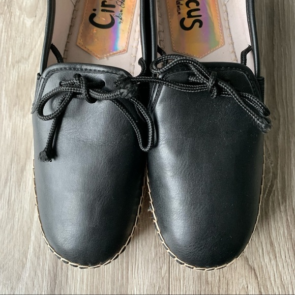 Circus by SAM EDELMAN Cora Espadrilles Ballet Flat Black Size 8 - Picture 2 of 10